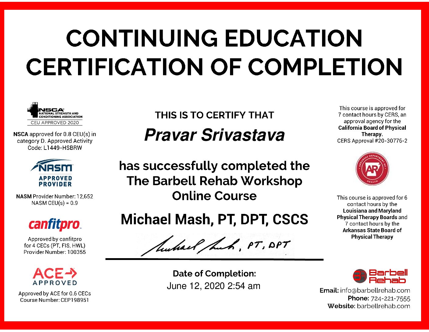 Certificate #2